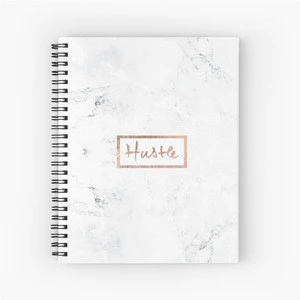 2018 custom marble color wire bound coil notebook