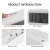 Import 2018 Modern Smart Snooze Silent Backlight Senor Date Time Temperature Clock for Heavy Sleepers Bedroom Kitchen Office Travel from China