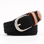 2018 pin buckle canvas strap women and man elastic belt knitted decoration belt canvas belt