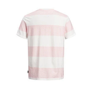 2018 Wholesale New Design Men summer Apparel 100% Cotton Round Neck Stripe t shirts OEM Customize for Mens Wear Casual Shirts