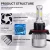 Import 2019 New car accessories led headlight bulb h4 F2 6000lm 12V led light headlamp h7 h11 h13 for car safe lighting from China