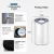 2020 Amazon Hot Sale Portable Room Smart Car UV Ionizer Air Purifier with night light