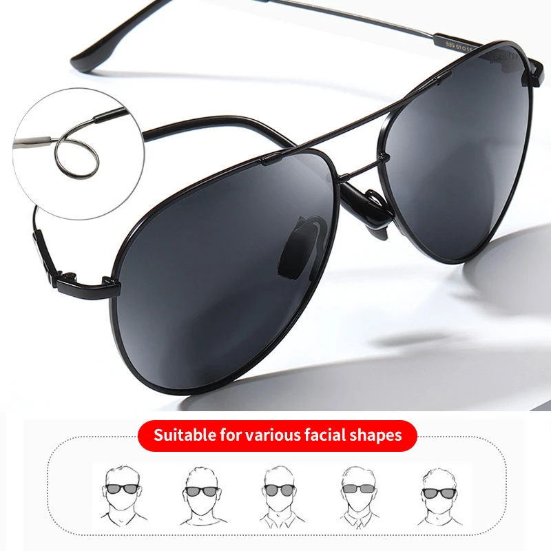 2020 new Classic Men Brand designer Alloy Polit Sun glasses Fashion UV400 Women Polarized Sunglasses