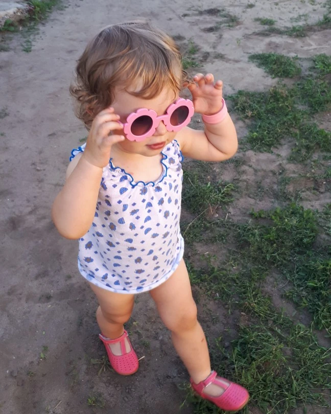 2020 NEW Sun Flower Round Cute kids sunglasses UV400 for Boy girls toddler Lovely baby sun glasses Children Oculos de sol