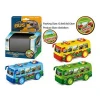 2020 newest ABS  friction power dinosaur bus toy with light and music