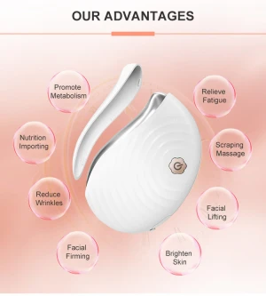 2021 Electric Gua Sha Face Massager Tool Neck Guasha Electric Micro Current Scraping Instrument In Face Beauty Equipment