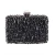 Import 2021 Fashion Ladys Hand Holding Clutch Bag Luxury Diamond black Evening Bags Acrylic Crystal Diamond Clutch from China