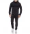 Import 2021 Latest  Fashion Design Strip Plain Jogging Track Suit Mens 2 Piece Set Tracksuit Men Custom Zipper Hoodie Tracksuits from China