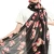 Import 2021 New Arrivals Fashion Women Luxury Elegant Shawl Scarves Side Ripped Flower Floral Print Scarf from China