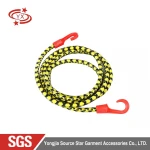 2021 new outdoor sports travel luggage use braided 5mm bungee cord with hooks