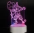 Import 2021 RGB color change Fancy Acrylic Night Light 3D Illusion Astronaut Led Lights For Home from China