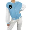 2024 Casual Wear Best Selling New Design Women Varsity Jacket Factory Price Lightweight Women Varsity Jacket