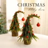 2025 Christmas  tree  new  crooked  neck  Christmas  tree  decoration DIY  elbow  Christmas  tree  potted  decoration