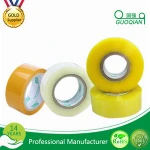 2.1mil=53microns 48mm x 66meters Length China wholesale Super Strong yellow Color Protection Acrylic Adhesive BOPP Packing Tape