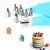 Import 26 Pieces Cake Decorating Kits Supplies with 24 Numbered Icing Tips, Silicone Pastry Bags Baking Frosting Tools Set from China