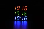 3 in 1 Vehicle Car LED Digital Tube Clock Thermometer Voltmeter Temperature Voltage Meter