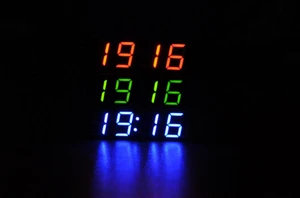 3 in 1 Vehicle Car LED Digital Tube Clock Thermometer Voltmeter Temperature Voltage Meter