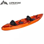 3 Person SeatFamily 12FT Fishing Sit On Top LLDPE Plastic Kayak