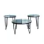 3 Pieces Living Room Furniture Modern Marble Paper MDF Mix Coffee Table Set