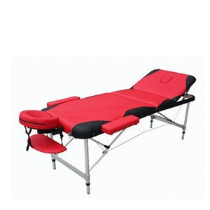 3 section aluminum portable massage table light weight with carry case