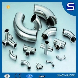 304 316 stainless steel sanitary tri clamp elbow pipe fitting