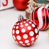 30ct Plastic Shatterproof Baubles Colored and Glitter Party Decoration Set 2.36inch Christmas Balls Ornaments for Xmas