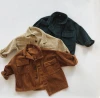 3B34A8902 winter kids clothes BABY little boys shirts tops corduroy striped casual children&#x27;s clothes wholesale