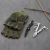 3pcs Gloves Military Messer Wire Stripper Expanding Diagonal Pliers Tactical Knife Survival Hunting Hand Tools Pocket Knife Set