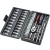 Import 46 pieces of interchangeable 72-tooth snapon car auto vehicle wheel nut ratchet socket wrench tools kit set auto ratchet set from China
