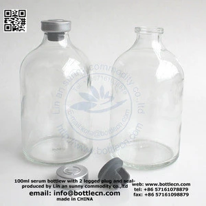 50ml 100ml amber clear pharmaceutical glass bottles vials