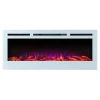 50&quot; inch front hot air outlet  big flame view window  Wall mounted &amp; build in electric fireplace heater