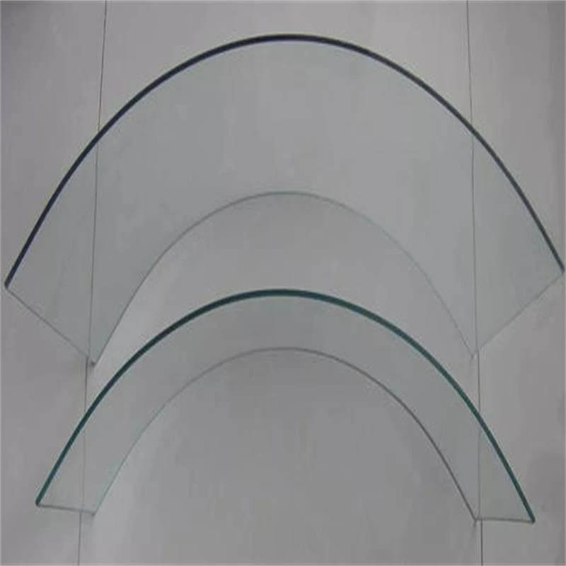 5mm 6mm 8mm 10mm 12mm Clear Bent / Curved Tempered Glass for Building