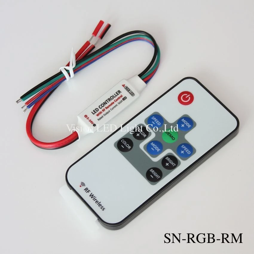 5V-24V LED strip light rgb mini controller, dimmer switch