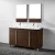 Import 60 inch European modern design double sink bathroom vanity cabinets bathroom furniture with Mirror from China