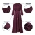 Import 6151 Womens new Muslim style round neck lantern long sleeve strap waist slimming fashion elegant robe loose dress from China