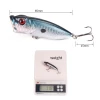 65mm 11.8g Topwater Floating Popper Lures With Extra Wide Mouth SaltWater Plastic Baits