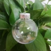 6cm clear plastic round ball for Christmas baubles