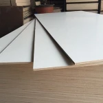 6mm 18mm Two sides White Melamine laminated plywood board Melamine film coated Marine Plywoo sheet