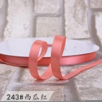 6mm High-density Silk Ribbon Webbing Cloth Belt Clothing Accessories Wedding Braided Floral Gift Packaging Ribbon
