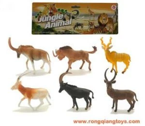 6pcs wild Jungle Animal toy