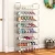 Import 7 tier 20 pair shoes storage rack modern design metal steel shoe shelf organizer from China