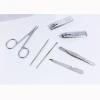 7Pcs/Set Multifunction Nail Clippers Set Stainless Steel Sliver Pedicure Scissor Tweezer Manicure Set Nail Tools