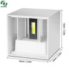 7w Adjustable Surface Mounted Outdoor Cube Led wall light, ip65 Led outdoor wall lamp ,up and down wall light