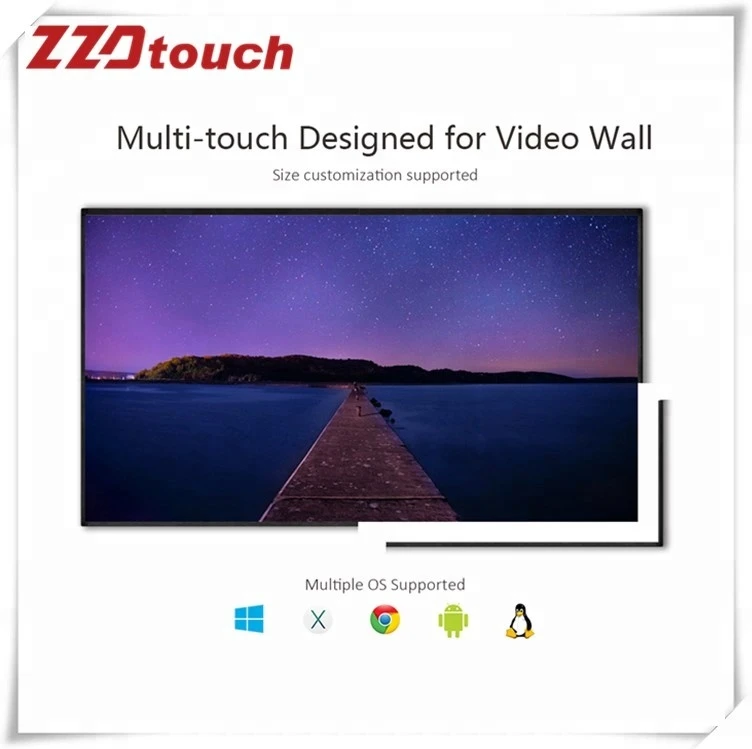 80 inch USB IR Multi touch screen frame LCD monitor with high brightness/IR ouch screen optional ,ir touch panel overlay