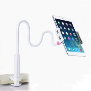80cm long arm flexible Gooseneck bed Lazy neck desktop 6-12 inches tablet pc Stand holder with clamp for iphone&amp; ipad