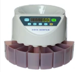 850 coin counter suitable for most currencies coin sort machine CE ROHS approval cheapest coin counter machine