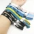 Import Access Control Custom Events Ticket Woven RFID Bracelet Fabric NFC Wristband from China