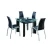 Import adjustable big size new mirror extendable glass dining table for hotel from China