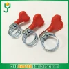 adjustable plastic thumb screw hose clamp with key turn