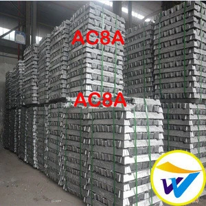 Aluminium ingots AC8A for industrial use
